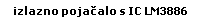 izlazno pojačalo s IC LM3886